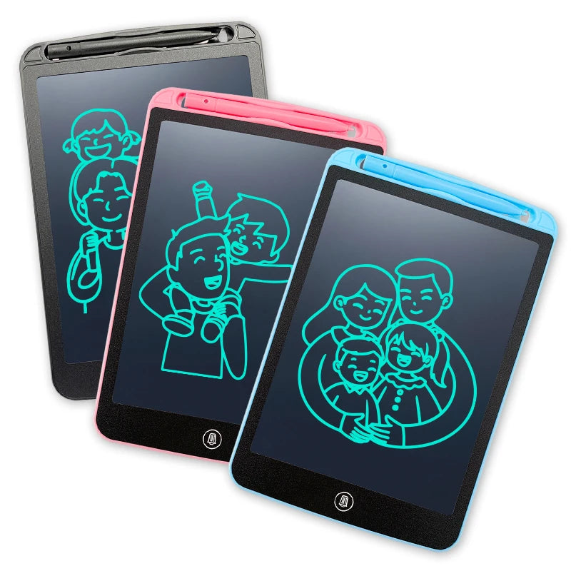 New 10" Kids Digital Doodle Pad Thickened Shell LCD Writing Tablet with Screen Lock Function Educational Toy Gift Set