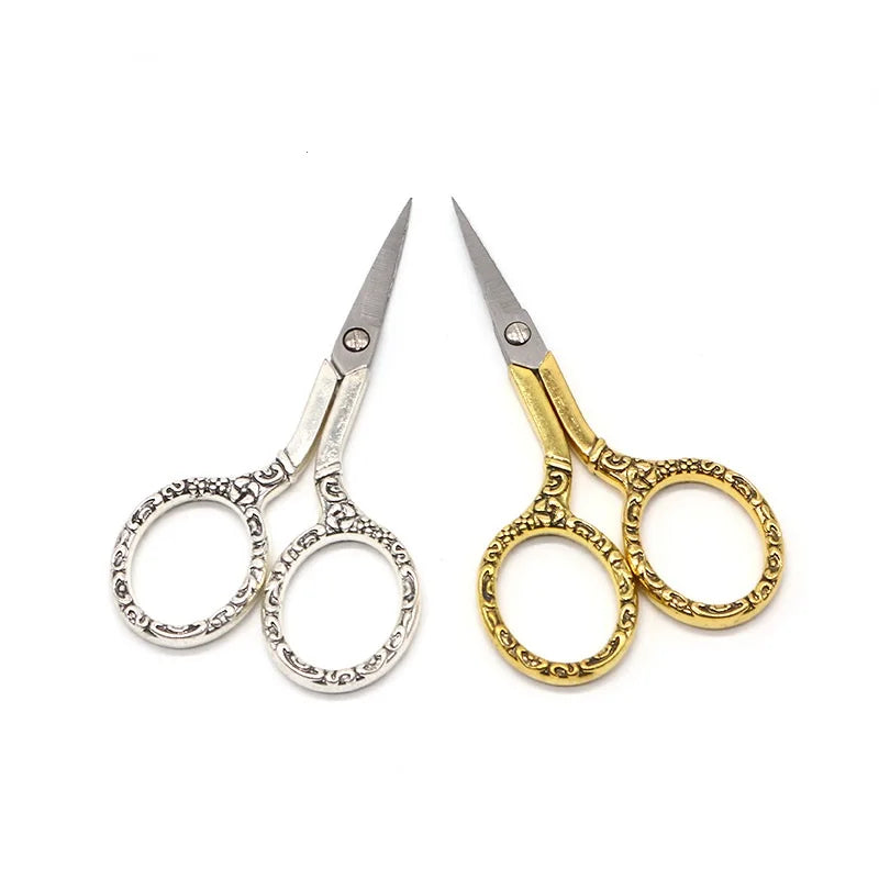 China Professional Manufacture Fancy Small Safe Golden Custom Stainless Steel Embroidery Scissors GS Certified Zinc Alloy Handle