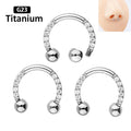 Gaby ASTM F136 G23 Titanium Gold Pvd Two Layers Clicker Rings Horseshoe Titanium Jewelry Piercing Wholesale Piercing Jewelry