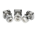 M4M5M6 Nickle Plated Zinc Plated Steel Square Nut Mounting Truss Head Machine Screw Lock Cage Nut Sets for Sever Rack Cabinet