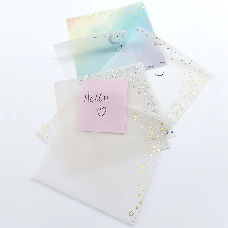 Personalized Colorful Printed Book Planner Agenda Note Memo Pad Vellum Sticky Notes Kids Kraft Novelty Gift
