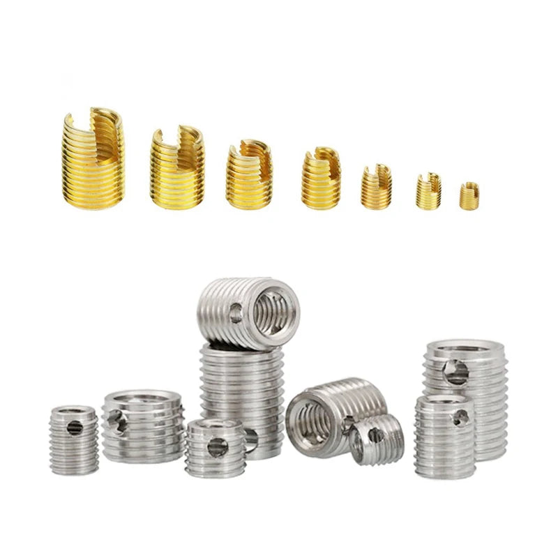 308 Three Hole Internal and External Thread Insert Self Tapping Thread Insert M6*1-M10*1.25*12L