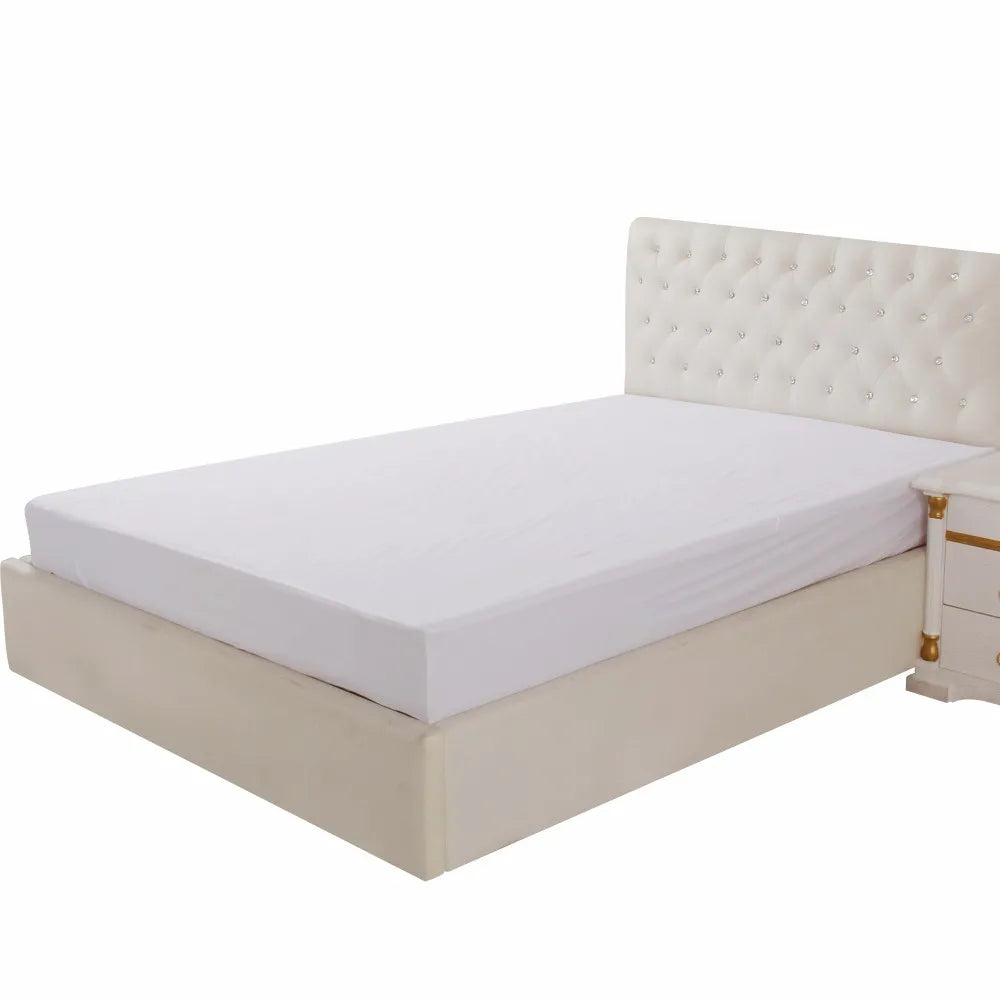 UK QUEEN Size Terry Cotton Waterproof Mattress Protector Home Use Anti Dust Mite Hypoallergenic Mattress Bed Cover for School