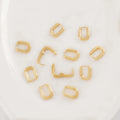 Ear Studs for Men 18K Gold Earings Brass Jewelry Wholesale Women Best-selling European Simple Style Earings