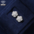 Exquisite Flower Jewelry VVS D Moissanite Earring Flower Sparkling Jewelry 925 Sterling Silver Stud Earrings for Gift