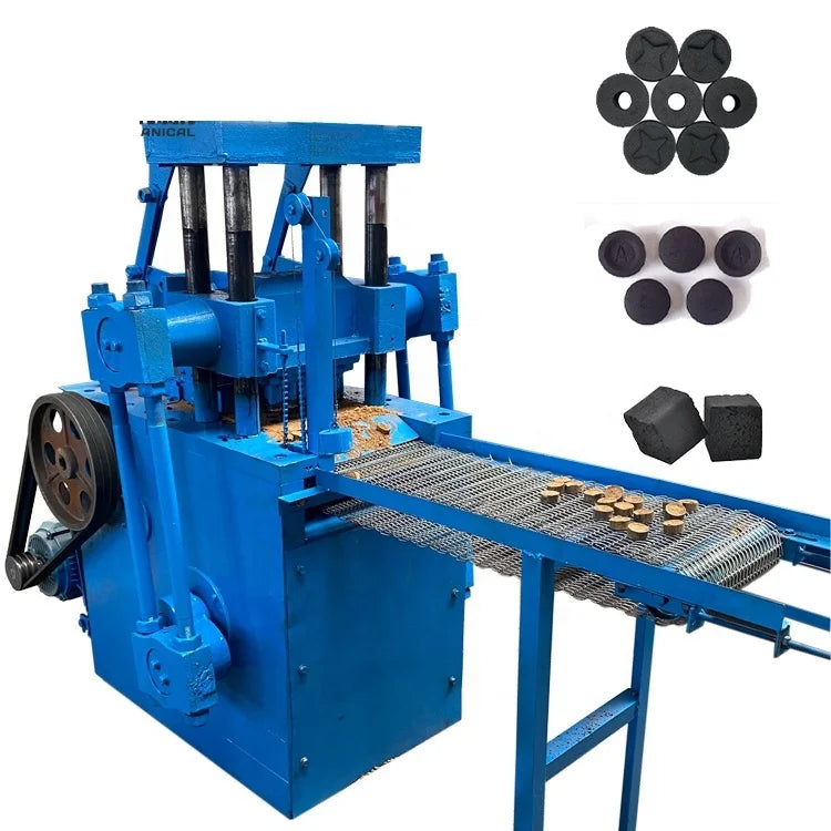 Factory Direct Sales Shisha Toner Briquette Making Machine Hookah Charcoal Briquetting Press Machine Engine 400-500kg/h 7.5-15KW