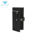 Factory Price Black Crazy Horse Genuine Leather Men's Zipper & Hasp Closure RFID Blocking Purse Long Wallet Card Holder MEYSHE