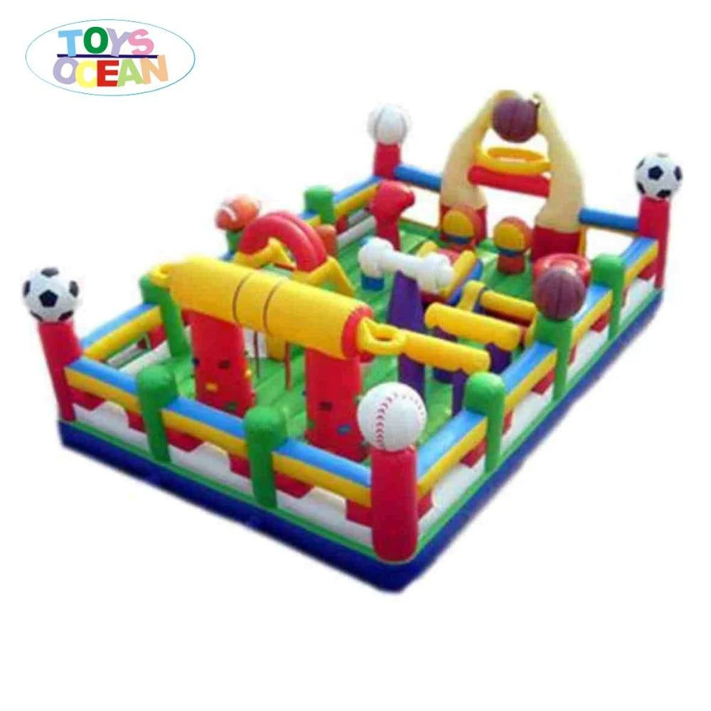 Factory Customized Commercial Outdoor Castle Bounce House Inflatable Playground Slide Combination Trampoline Kids Bouncer
