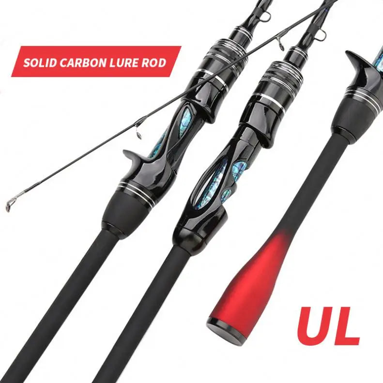 1.68M 1.8M 1.98M Ultralight Fishing Rod Carbon Fiber Fishing Rod Spinning Ultra Light Casting Fishing Pole Match Rods