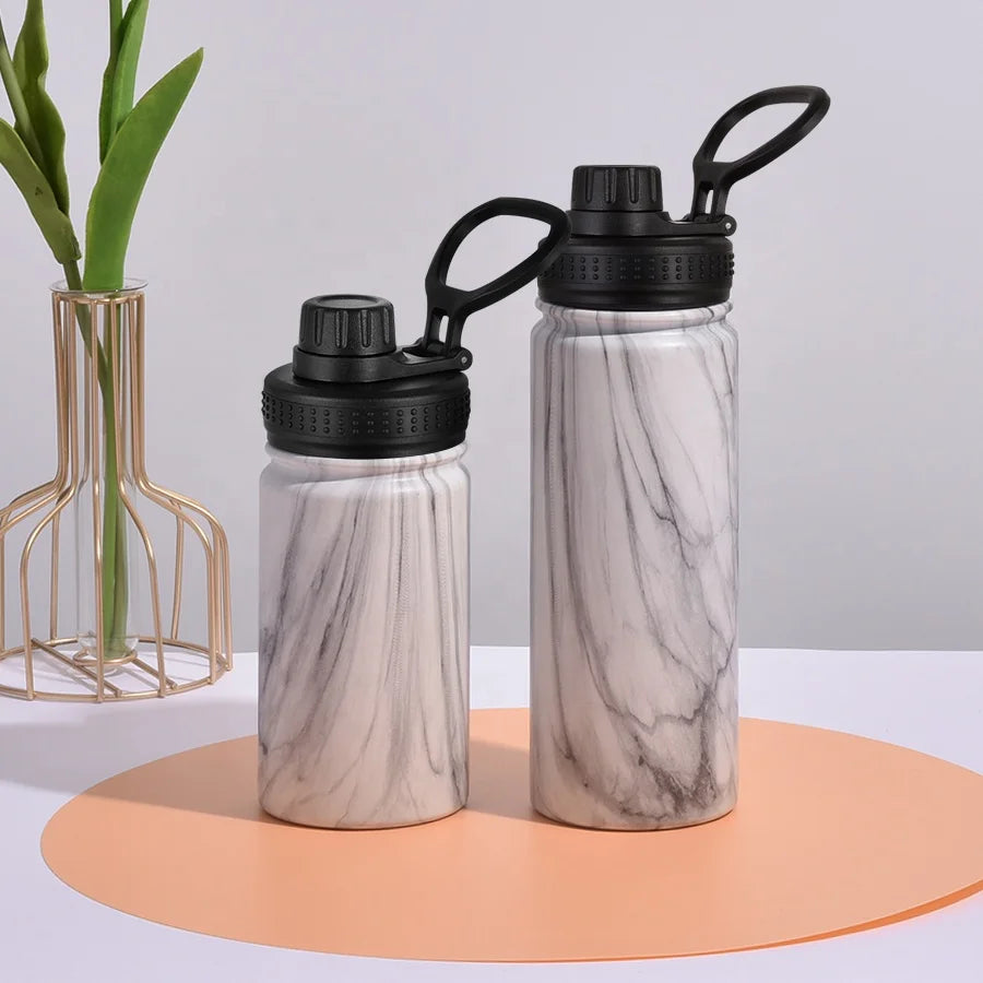Vacuum Insulated Stainless Steel Double Wall Bottles Sports Gym Water Bottle Flask Sport Vacuum Flasks & Thermoses Straight Cup