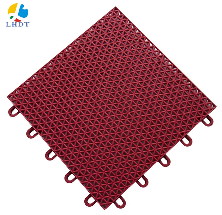 Polypropylene Interlocking Removable Suspended PP Interlocking Flooring for Outdoor Basketball Court Flooring