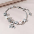 Hot Selling Fashion Jewelry Personalized Hollowed Out Charm Diy Heart Bracelets Flower Bracelets