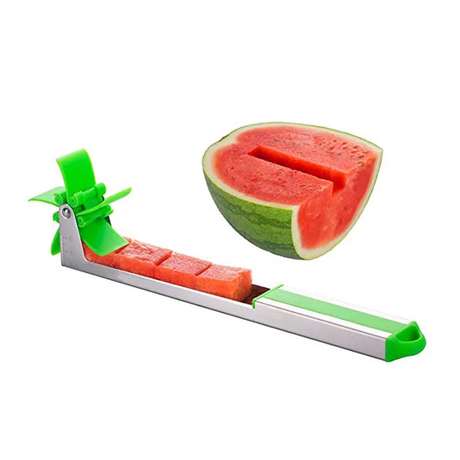2025  NEW Watermelon Windmill Cutter Melon Baller Watermelon Slicing Tool Stainless Steel Watermelon Windmill Slicer