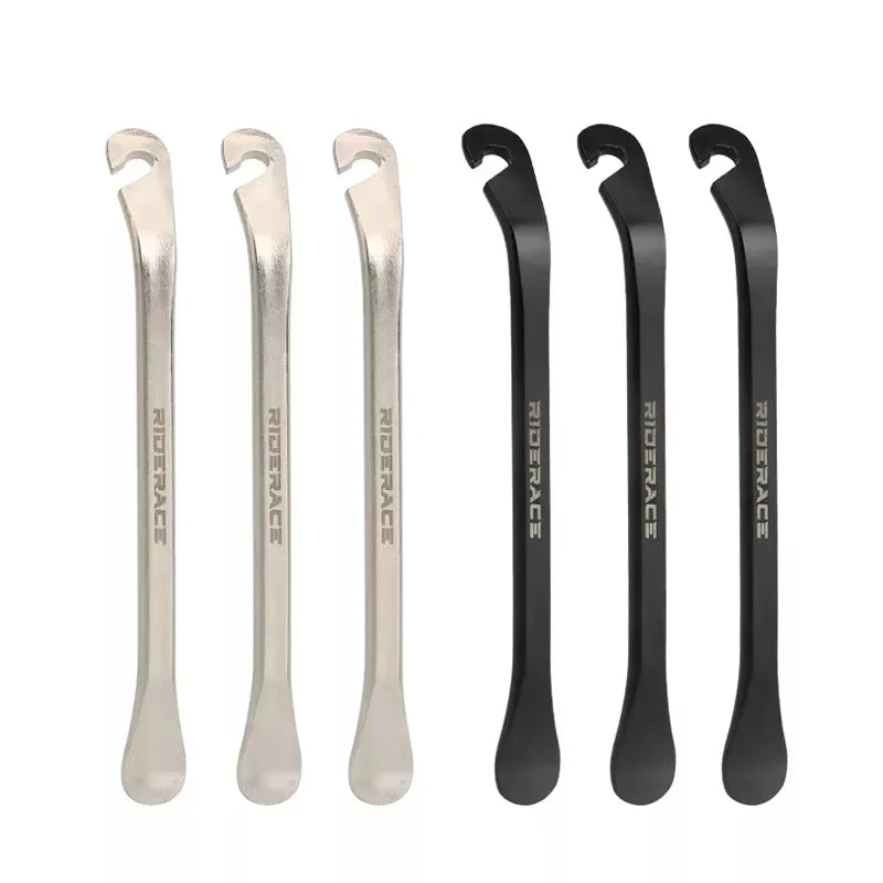 RIDERACE 3Pcs Bike Tire Lever Stainless Steel Road Bicycle Wheel Remover Outdoor Cycling Repair Tool Mtb Tire Lever Pry up Tool