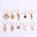 Hot Sale Metal Hair Coils Rings for Dreadlocks Accessories Hair Braid Cuff Hair Charms Jewelry Decoration