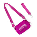 RFID Blocking Lulu Transparent PVC Wrist Bag Purse Wallet Portable Bank Card Change Double Storage Crossbody Bags Card Holder