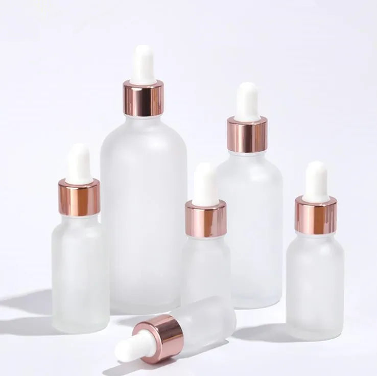 100ml Frosted Glass Dropper Bottle With Rose Gold Dropper Essential Oil/Essence/cosmetic Bottle MegaBDM