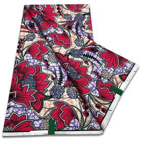 Nice Design Telas 100% Cotton African Real Wax Prints Cotton Ankara Fabric for Garments