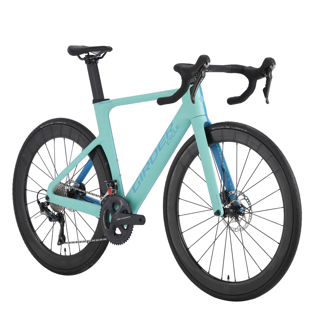 Wind Breaker Carbon Fiber Road Bike 11 Speed S/M/L with 700C Wheels Frame Shimano Ultegra Hydraulic Disc Brakes 8.5kg