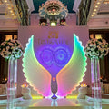 New Wedding Props Angel Wings Background Wedding Hall Luminous Wing Arches Road Lights for Other Wedding Backdrop Decoration