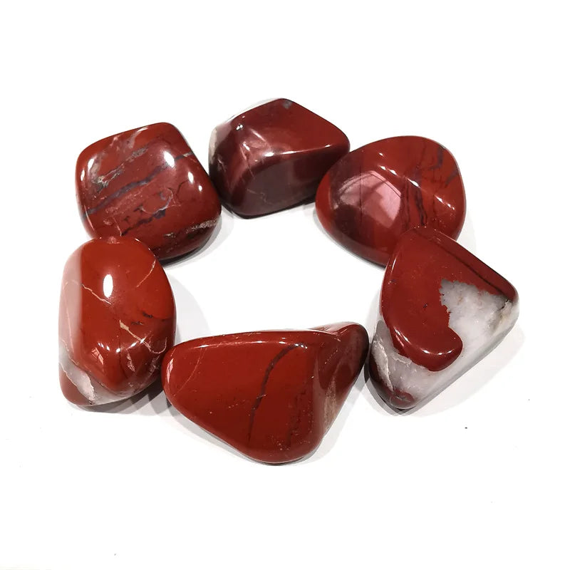 Hot Sale Wholesale Natural Crystal Quartz Stone Red Jasper Tumble Stones for Decoration