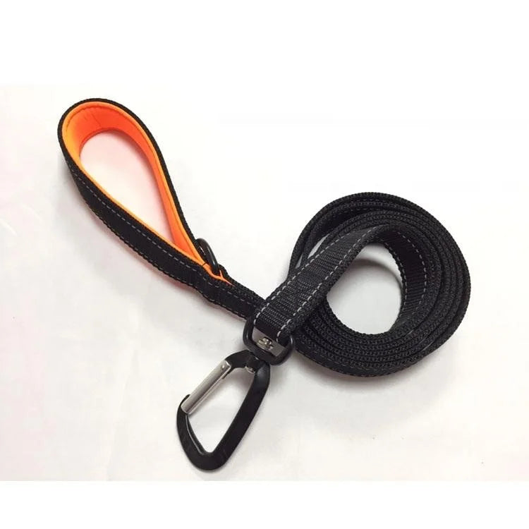 Wholesale Webbing Swivel Carabiner Reflective Nylon Polyester Personalized Dog Pet Leash