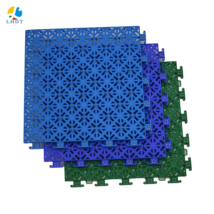 Basketball Tennis Outdoor Sports Floor Linghan Interlocking Suspended Tiles with Cushion