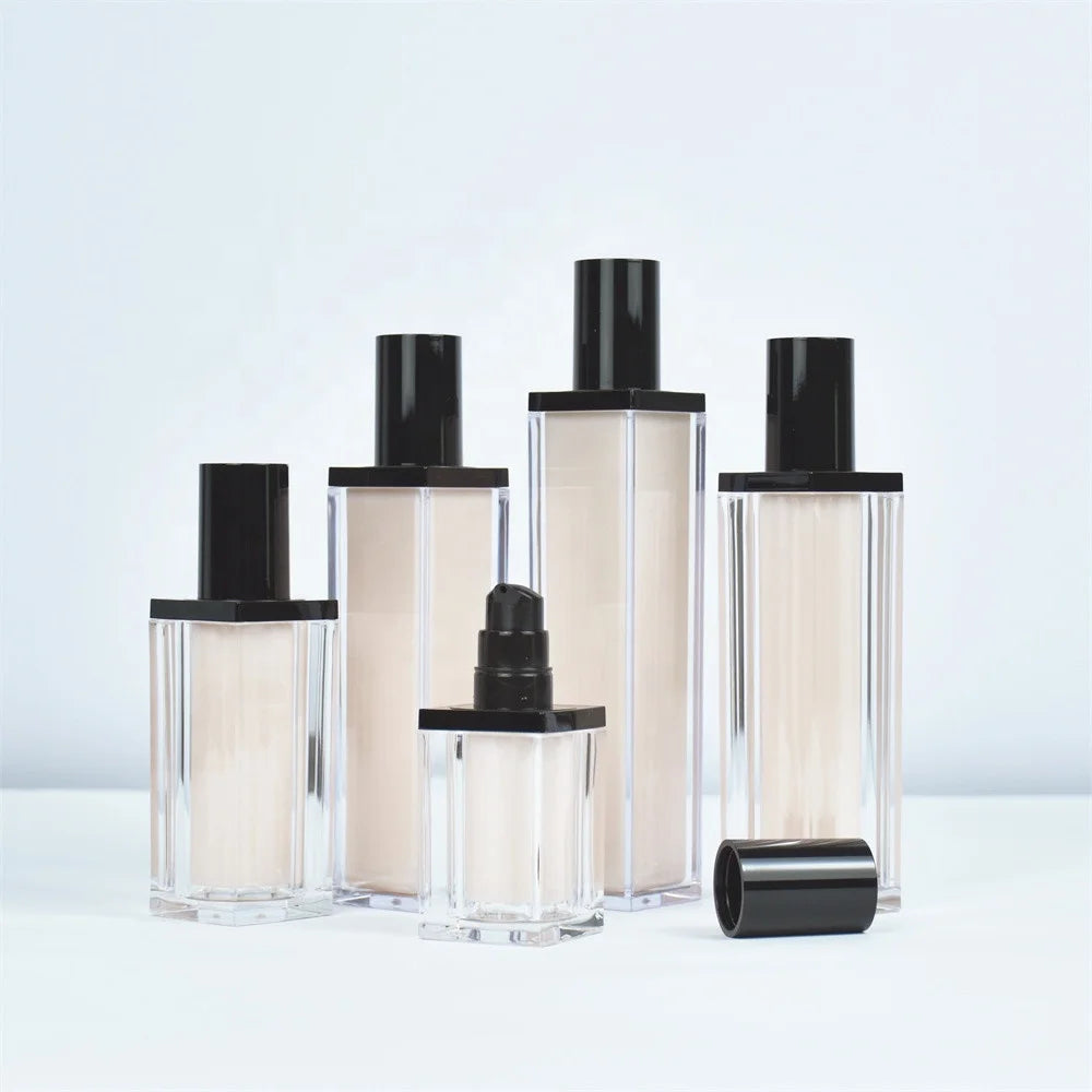 New Style 15ml 30ml 50ml 100ml 120ml Acrylic Bottle Cosmetic Jar Lotion Set for Skin Care