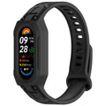 Rugged Case with Silicone Straps for Xiaomi Band 10 9 8 7 6 NFC Armor Shockproof Bands for Xiaomi Band 10 Strap With Case Cover