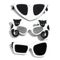 Interesting Cartoon cat Irregular Glasses Brooches Pin Accessory Fashionable Sunglasses Acrylic Geometric Brooch