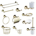 New Bathroom Gold Plated Wall Mounted Brass Washroom Toilet Accessories Hardware Sets Products