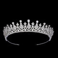 Bridal Accessories Crystal Hair Bun Jewelry Elegant Wholesale Crown Handmade Wedding Tiara Women Fashion Gift BC7029