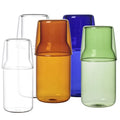 Koi Manufacturers Coffee Tea Milk Breakfast Cup clear Blue Green Yellow High Borosilicate Colored glassware