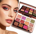 Hot Selling New Metal Eyeshadow Palette Matte Private Label Mekup Shimmer Luminous Finish Glitter Pigment for Eye Makeup