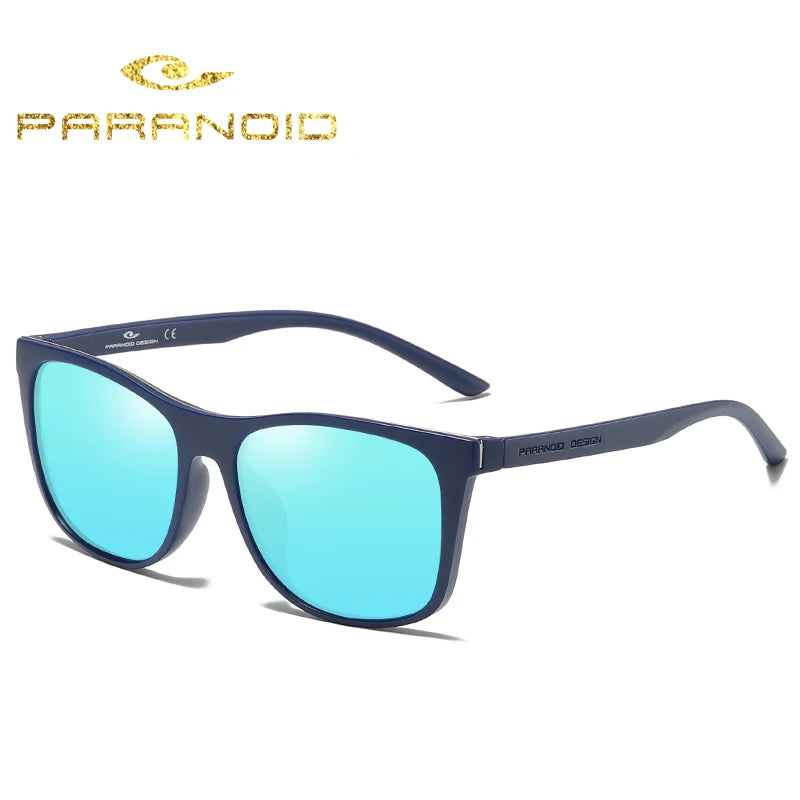 2026 Vintage Sunglasses for Men PARANOID Polarized Recycled Plastic Blue Sunglasses China Wholesale Trending Products PC Frame
