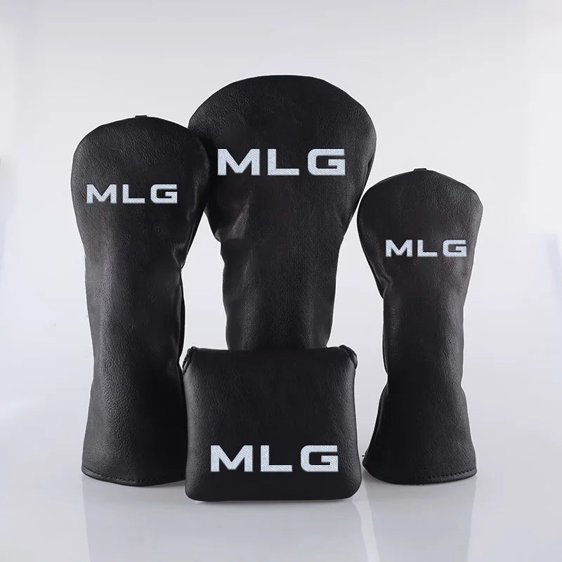 High Quality Cheap Custom Embroidered Logo PU Leather Small Order Golf Driver Headcover