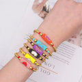 Women's Bohemian Style Best Fashion Miyuki Hearts Bracelet Adjustable Woven Ball Heart Enamel Geometric Miyuki Colored Bracelets
