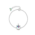 925 Sterling Silver Fashion Bracelet For Women Color Bracelet Lovely Jewelry Moonstone For Girls
