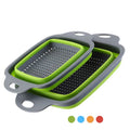 2025 Hot Sale Telescopic Folding Drain Basket Silicone Washing Vegetable & Fruit Basket for Kitchen Collapsible Drain Basket