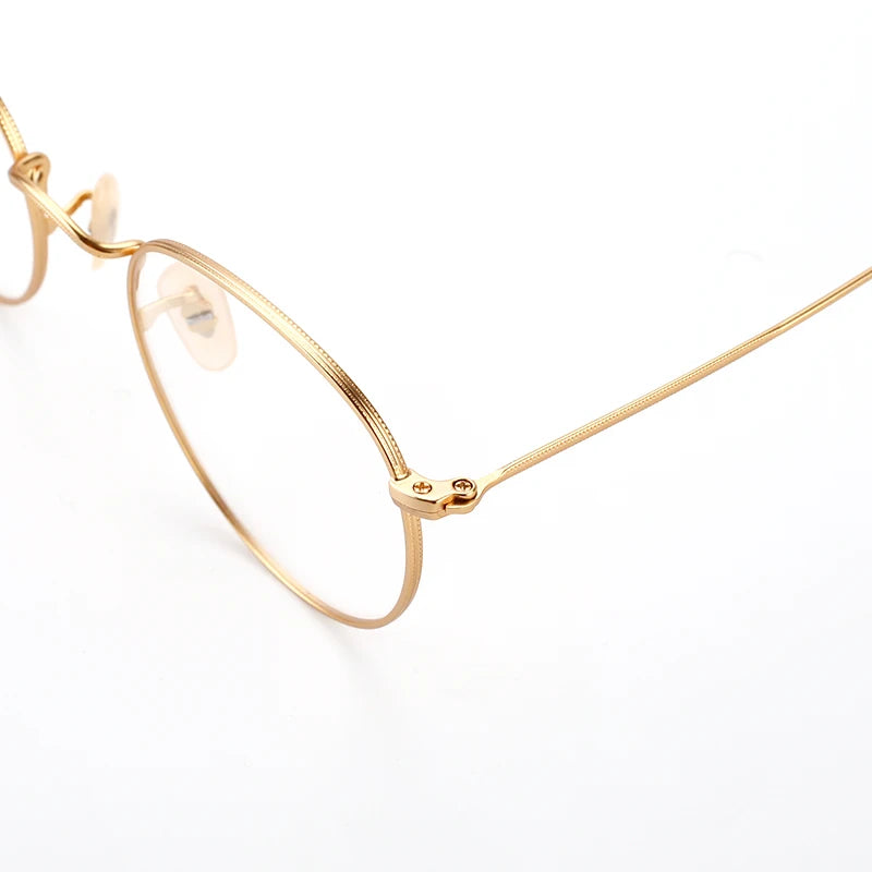 Designer Petite Wire Glasses with Gold Metal Frame Eyeglasses Frames