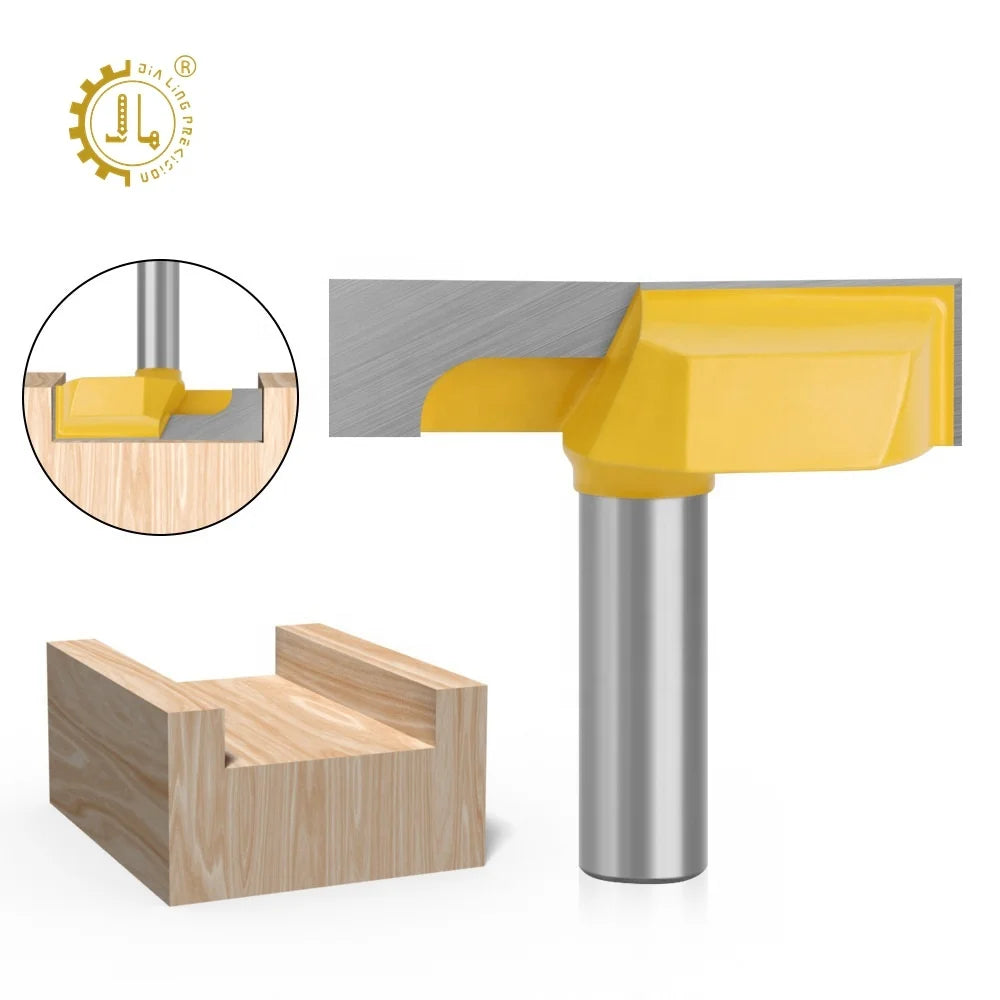 Carbide Cleaning Bottom Router Bit CNC Woodworking 8mm 12mm 1/2 Shank Surface Planing Cleaning Bottom Router Bits