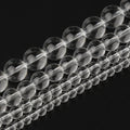 Kuoyu Wholesale 2/4/6/8MM Round Smooth Clear Glass Beads Jewelry Making DIY Handmade Men's Bracelet Necklace Loose