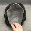 Best Quality Men's Poly Toupee Undetectable Thin Skin Hair System 0.06mm 0.08mm with Indian Human Hair PU Technique