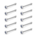 Wholesale G23 ASTM F136 Titanium Bowl Shape Nose Stud Zircon Inlay Woman Cartilage Tragus Helix Ear Studs Nail Piercing Jewelry