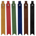 Multiple Colors Slim Soft Custom Luxury Leather Rectangle Bookmarks With Pen Loop
