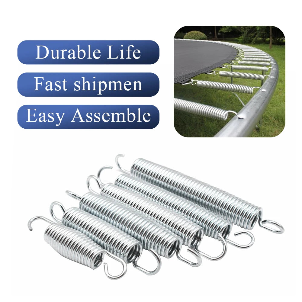 Heavy Duty Galvanized Steel Jumping Trampoline Springs Industrial Coil Style Free Extension