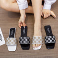 Diamond Chessboard Women's Flat slippers Sandals 226