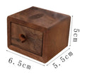 Black walnut pull-out small ring box/solid wood jewelry box
