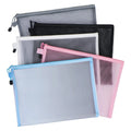 Wholesale Hot Selling A4 Size Zipper Pouch Document Bag for School Office Supplies5 Colors