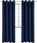 DaiRui Custom Curtain Design Thermal Blue Eyelet Blackout Curtains for the Living Room